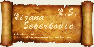 Mijana Šeperković vizit kartica